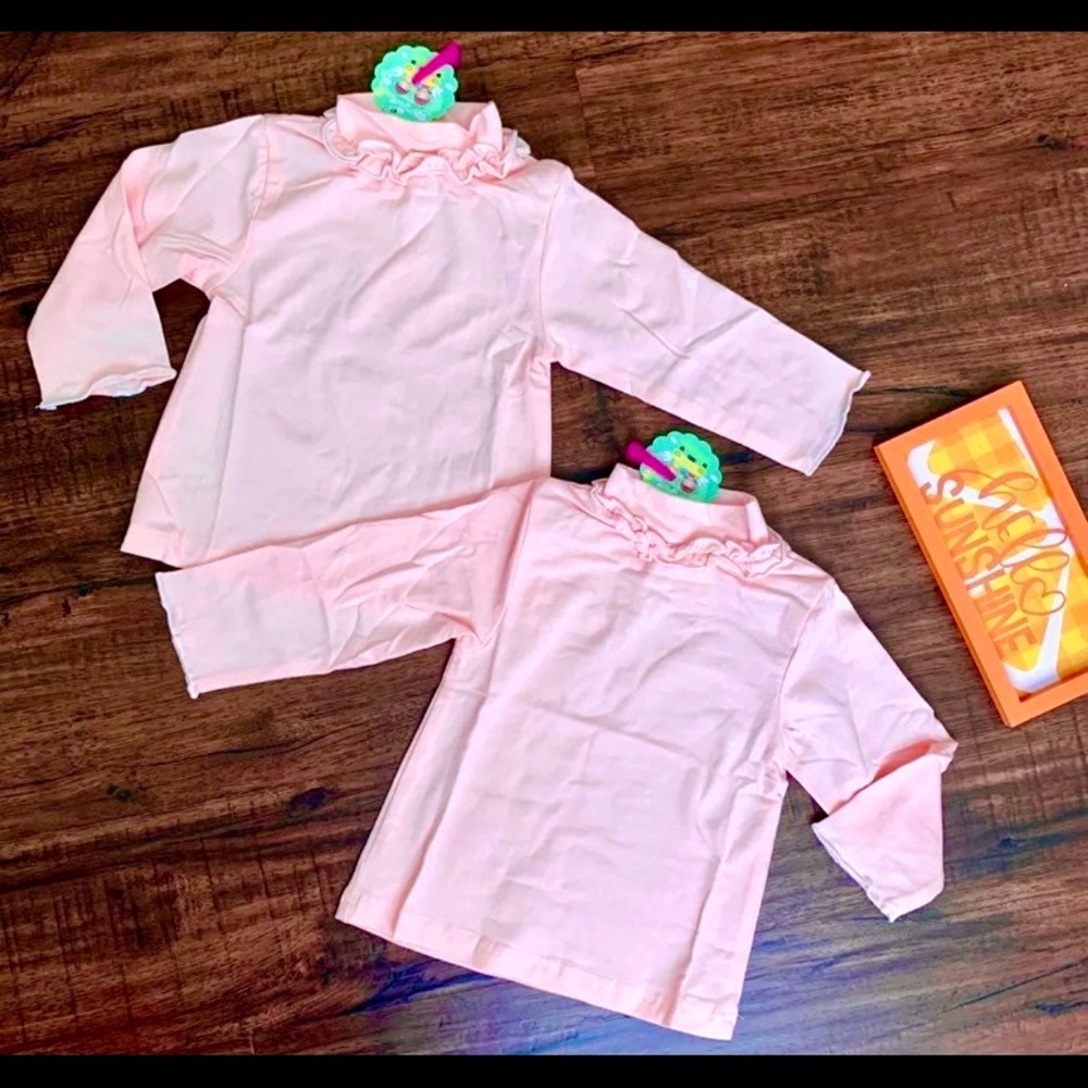 2 LOT♥️GIRL’S MOCK NECK BLOUSES♥️BUNDLE